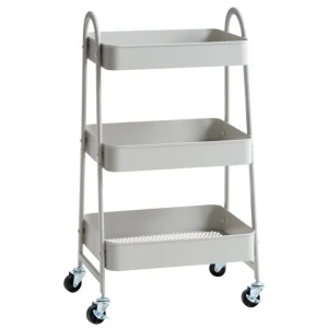 RULLVAGN - Rullvagn från Jysk, helt & hållet öppnad & oanvänd. Kan mötas upp i Göteborg. Färgen: Light Sand Mått: B47 x H79 x D31 cm. Frakt 49kr