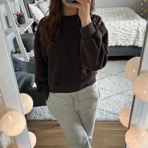 brun sweatshirt  - brun sweatshirt från GinaTricot. nypris ca 300, slutsåld på hemsidan