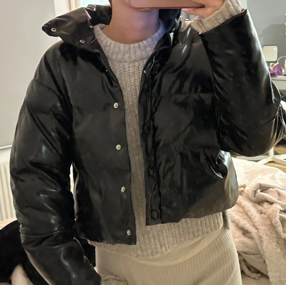 Cropped vinter jacka  - 91