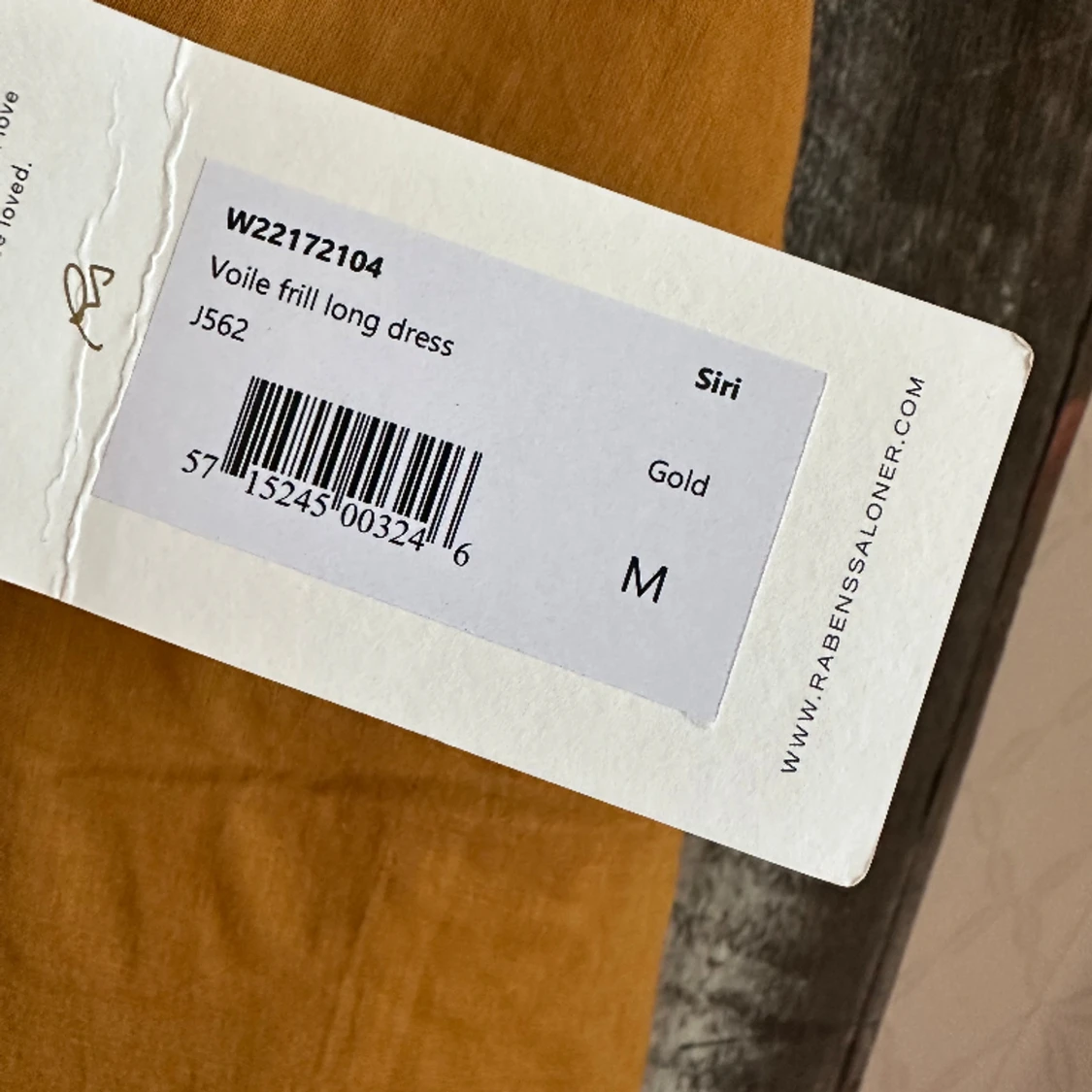 Rabens Saloner Siri Dress Gold, stl. M - 91