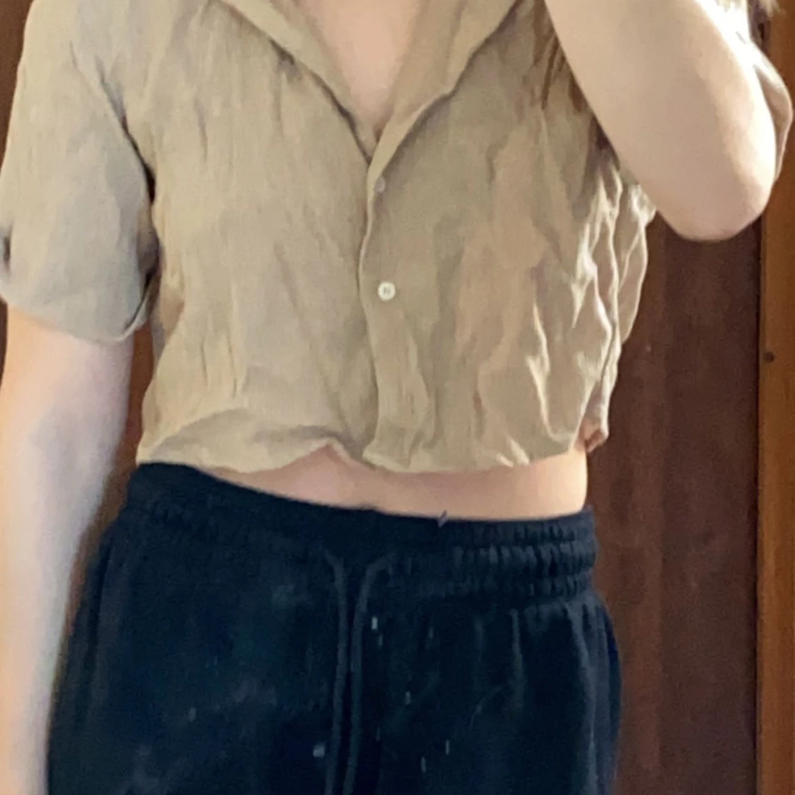 Croppad skjorta - 90