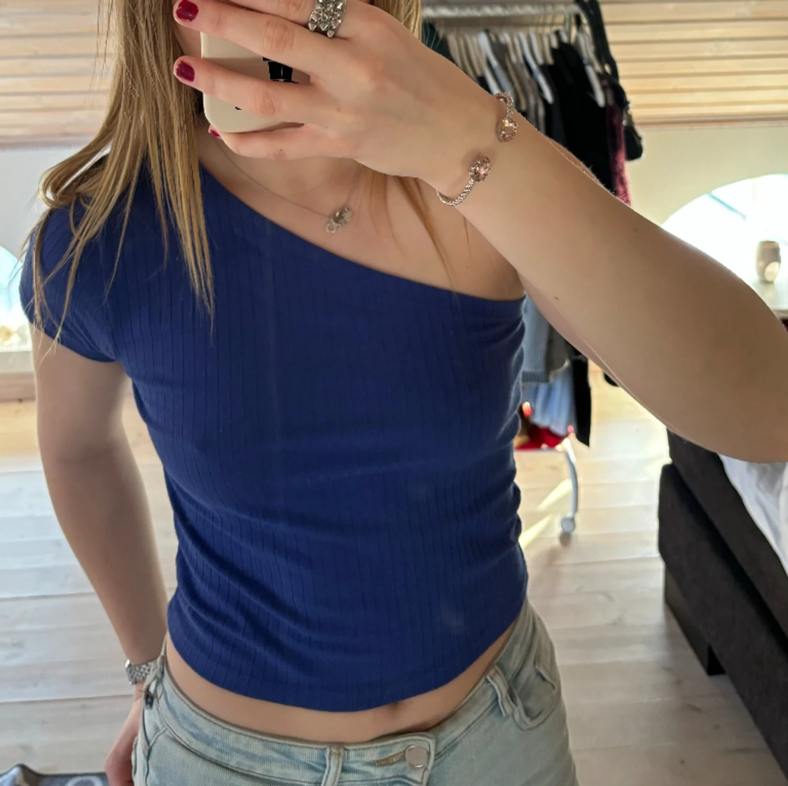 One shoulder topp💙