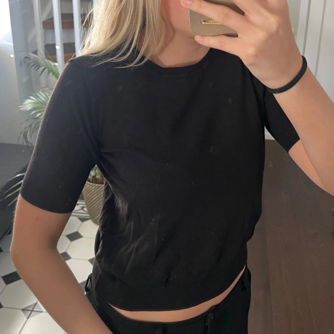 Stickad t-shirt - 90