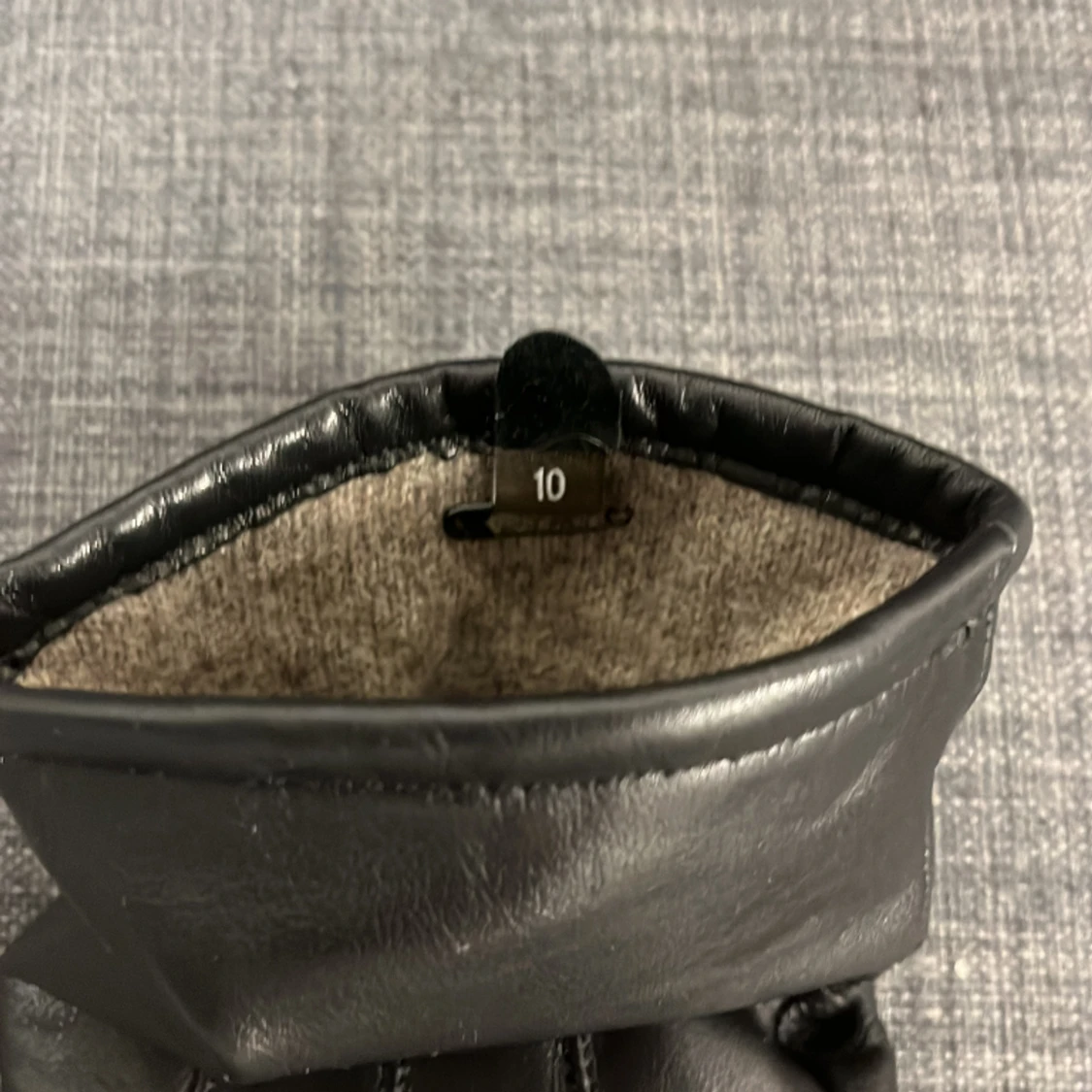 Ströms Svarta Läder handskar - 90