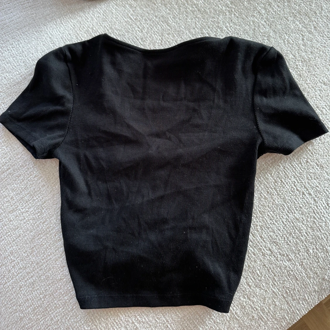 Svart T-shirt Topp - 90