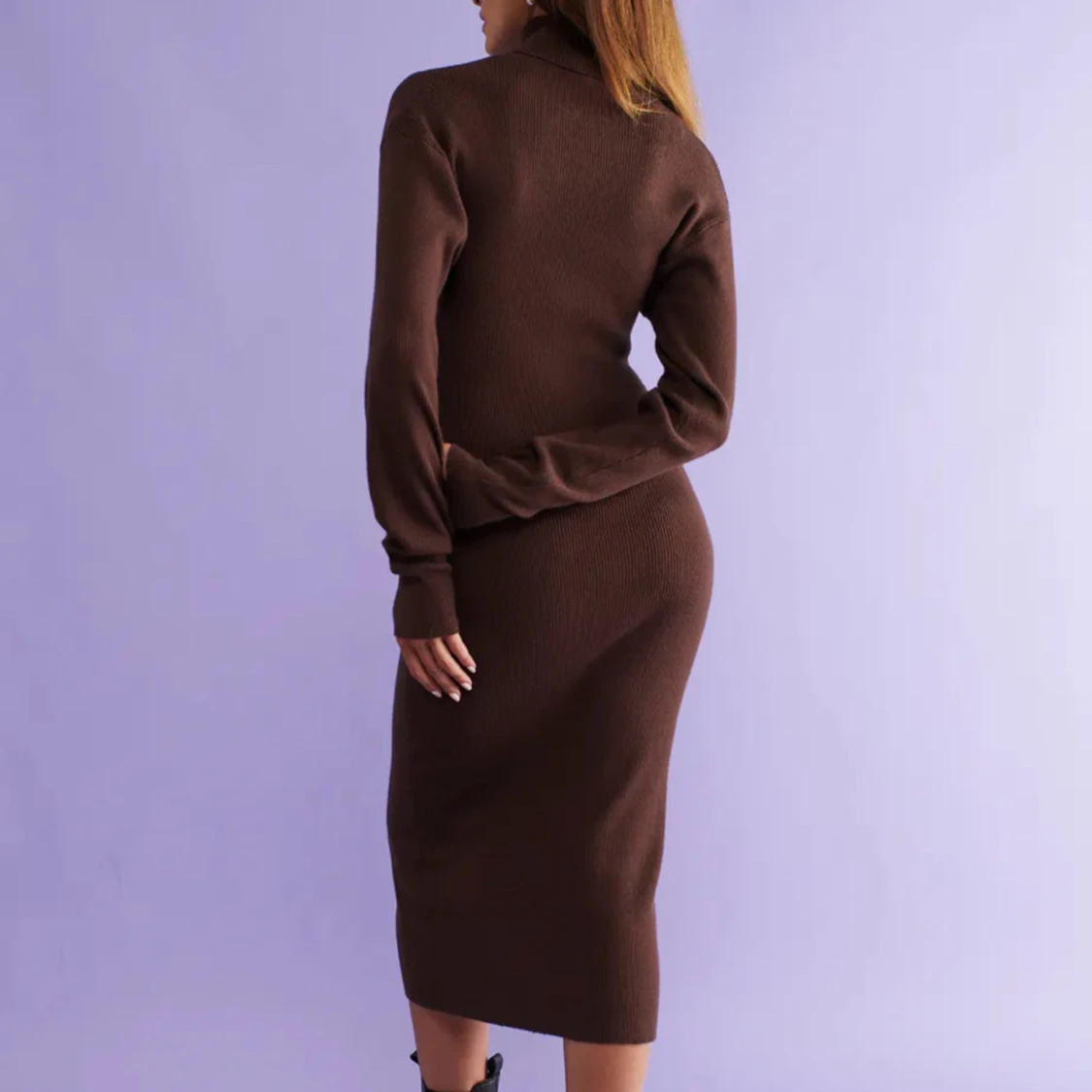 Stickad klänning  - 90