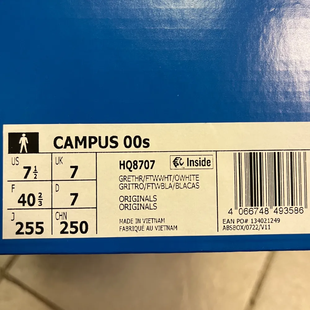 Helt nya Adidas Campus 00s grå stl 40 2/3 säljes pga felköp. Kvitto och kartong finns.. Skor.