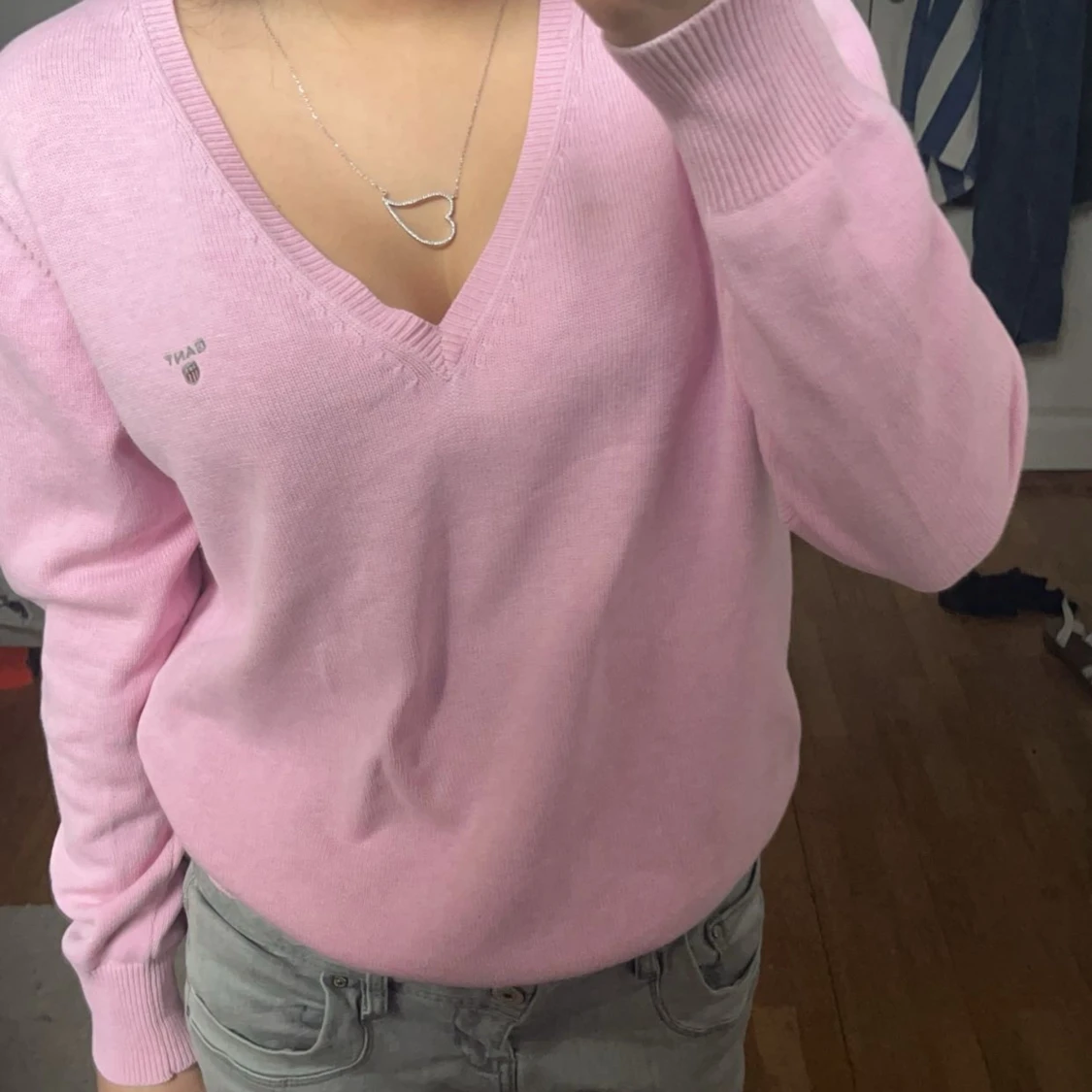 Rosa gant tröja - 90