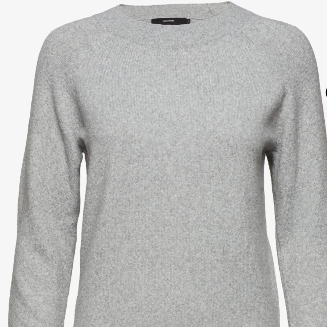 Grå stickad tröja  - 90