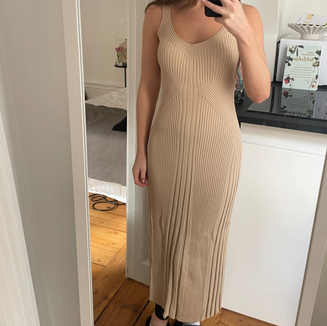 Stickad långklänning - 90