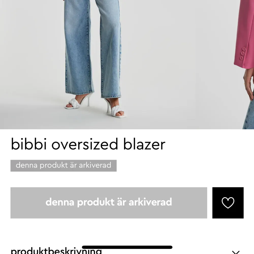 Säljer min jättefina Gina tricot blazer som numera är arkiverad. Den kommer tyvärr inte till användning 🥺 härlig rosa färg och oversize😮‍💨💘. Kostymer.