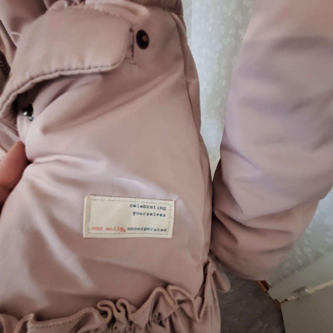 Odd molly hooded pile parka vintige i nyskick stl.1 - 92