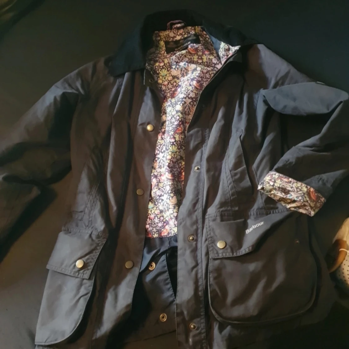Barbour jacka med liberty innertyg