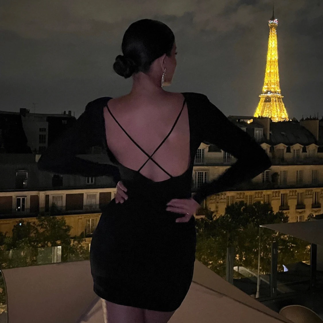 Svart mini klänning  - 91