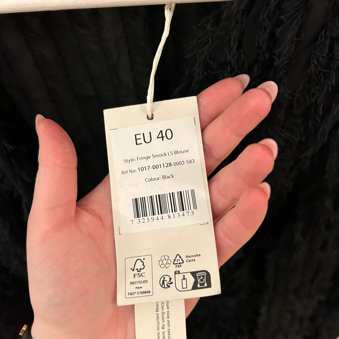 Blus med fransar - 90