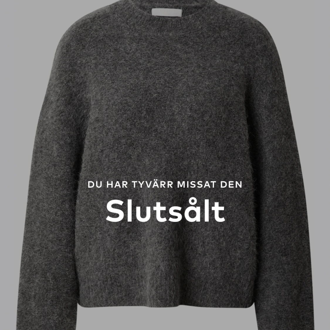 Grå stickad tröja från le ger - 90