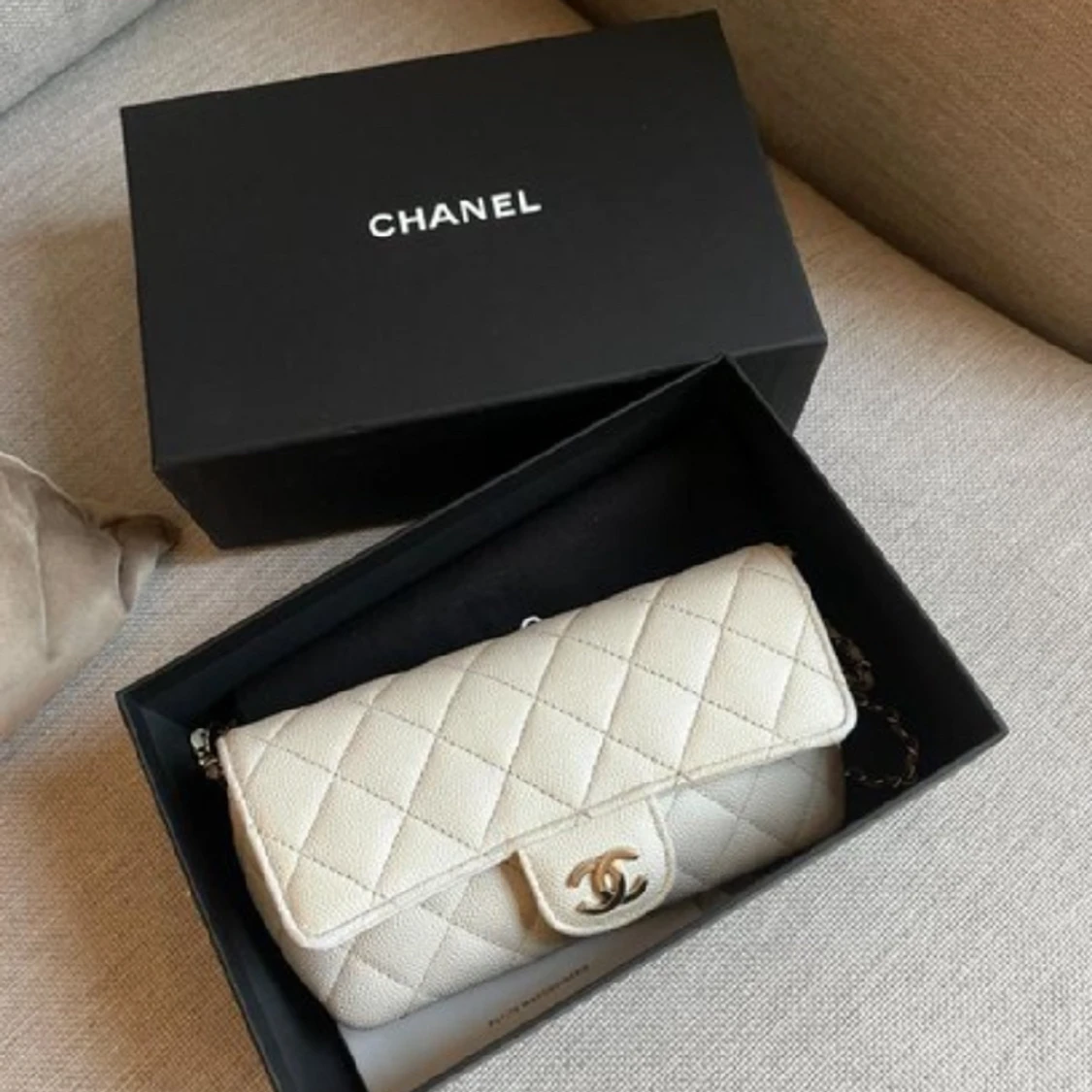 Chanel Wallet on Chain Beige  - 91