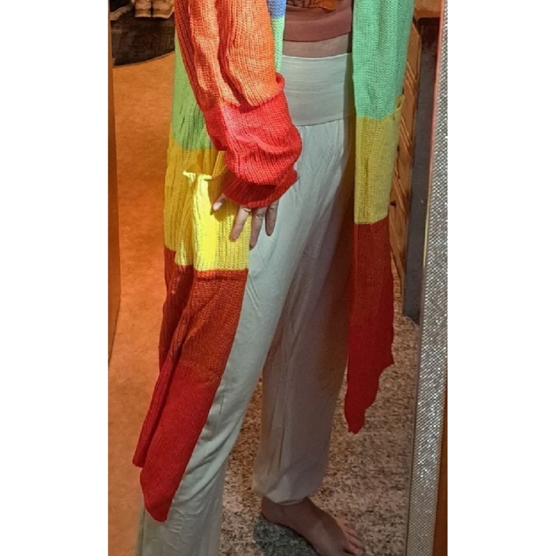 Lång kofta i flera färger