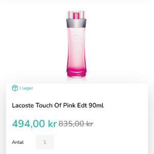 Intressekoll för helt ny parfym, ej använd därmed helt är den helt full (touch of pink) då nypris är runt 800