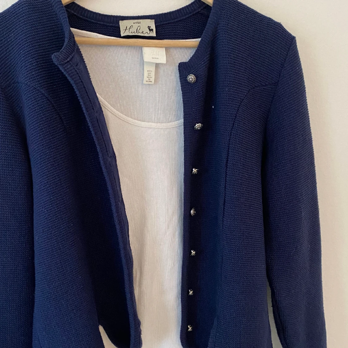 Marinblå kofta - 90