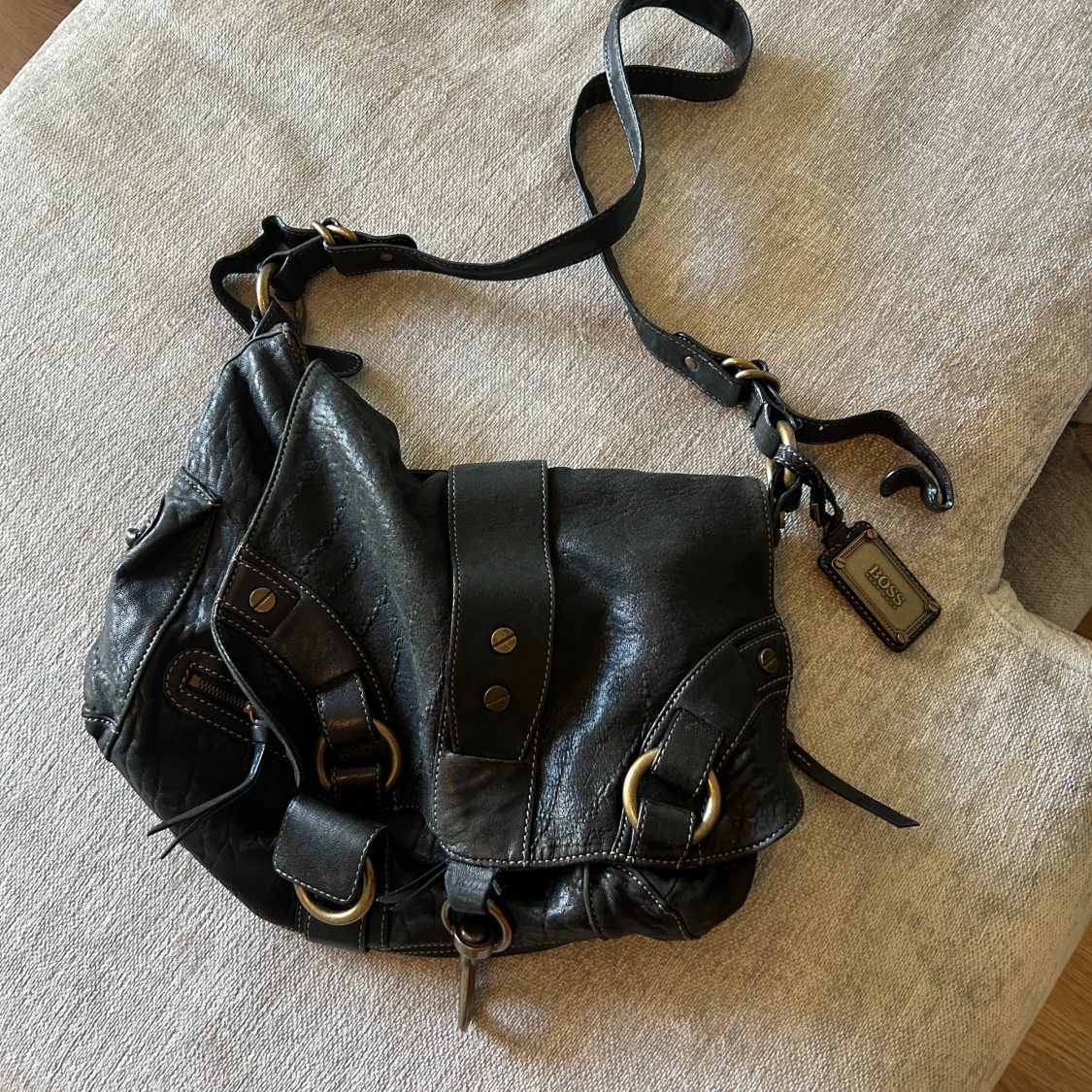 Vintage axelväska Hugo Boss - 91