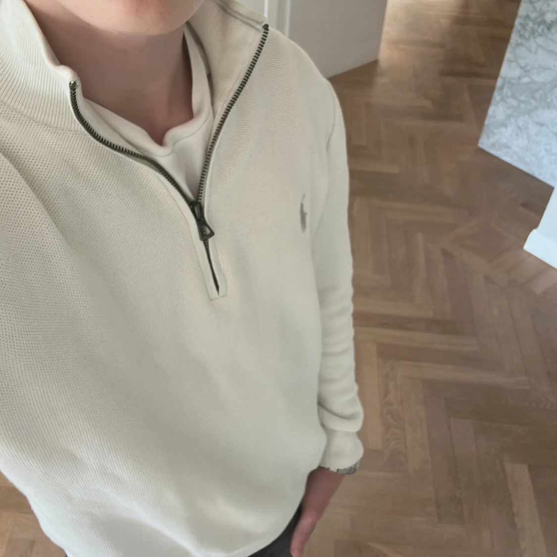 Ralph lauren half zip vit - 92