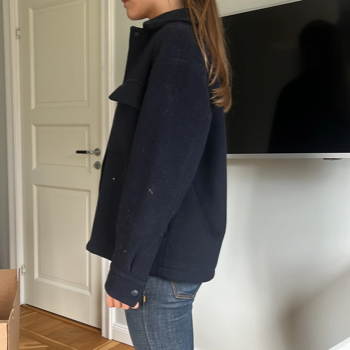 Mörkblå kappa - 90