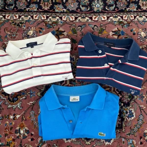 2 Gant och 1 Lacoste pike - 3 snygga pike tröjor till salu