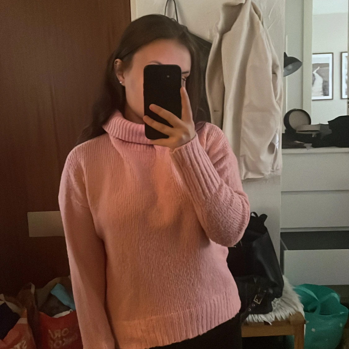 Stickad polotröja  - 90