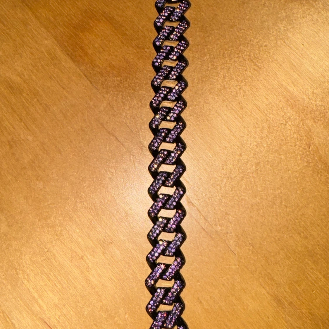 Purlple Cuban Link Armband - 90