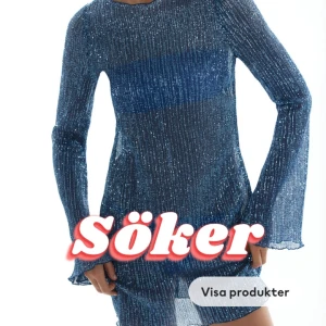 Söker blå plajettklänning H&M - Söker denna klänning från H&M i storlek xs eller s