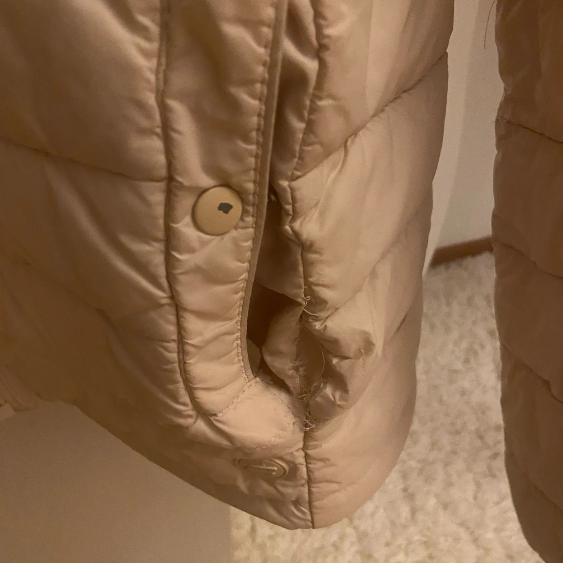 Ljusrosa puffer jacka  - 90