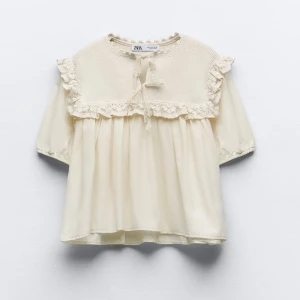 Söt stickad tröja - Stickad tröja från zara. Storlek S och nästan aldrig använd, alltså inga defekter💗