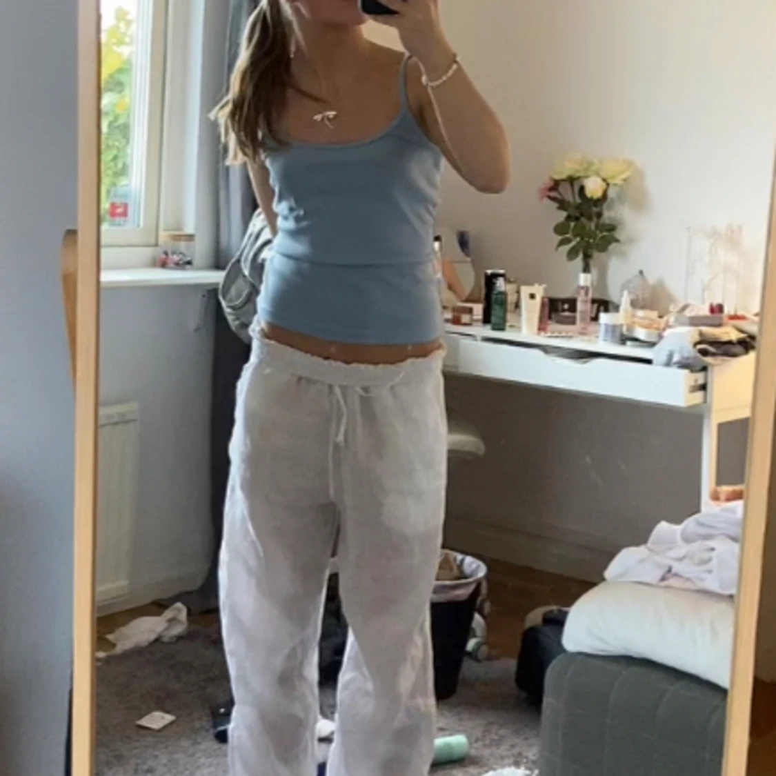 Ljusblått linne - 90