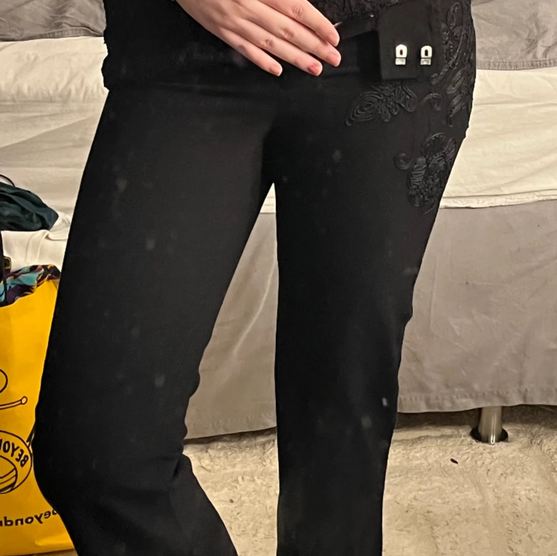 Lågmidjade byxor - 90