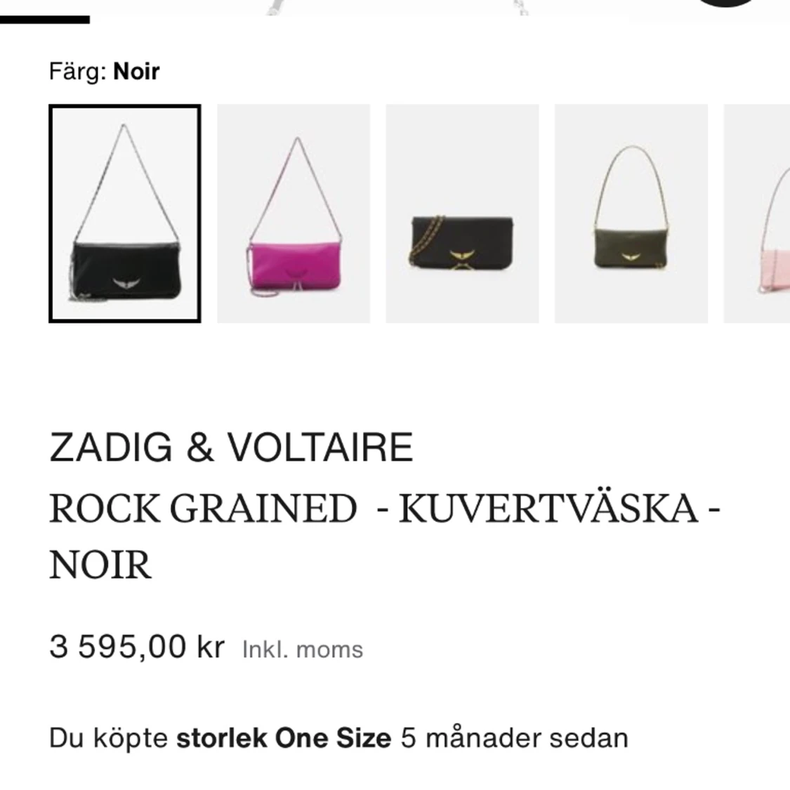 Zadig & Voltaire väska säljes - 90