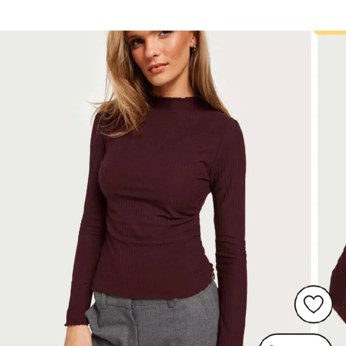 Vinröd tröja  - 90