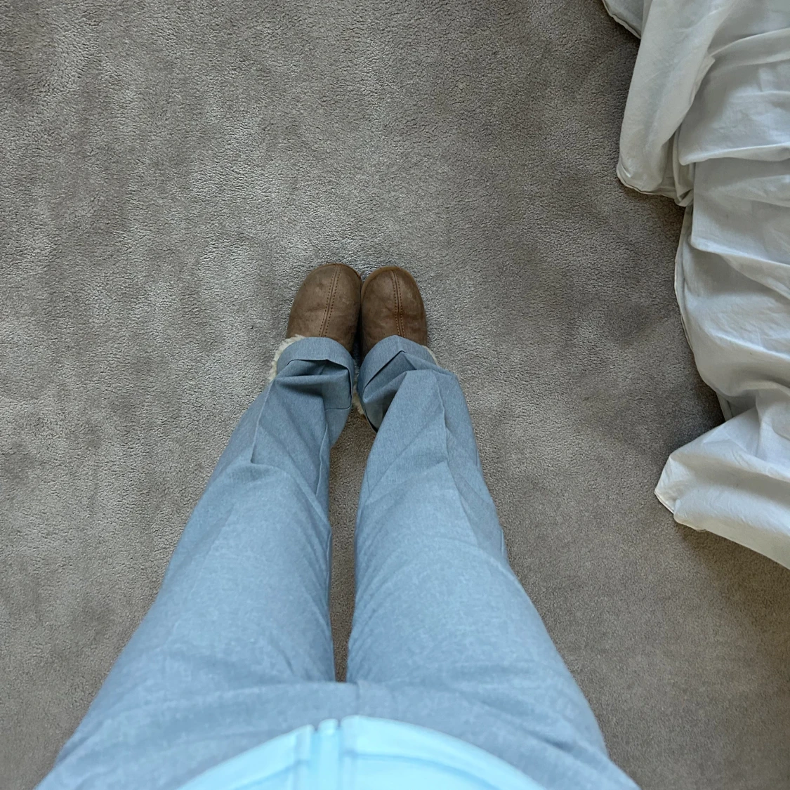 Grå kostymbyxa  - 91