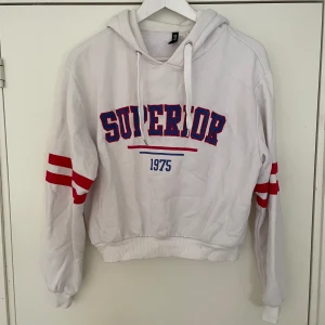 Hoodie - Kort hoodie från H&M, Lite rosa färg på ryggen (se sista bilden), annars gott skick. 