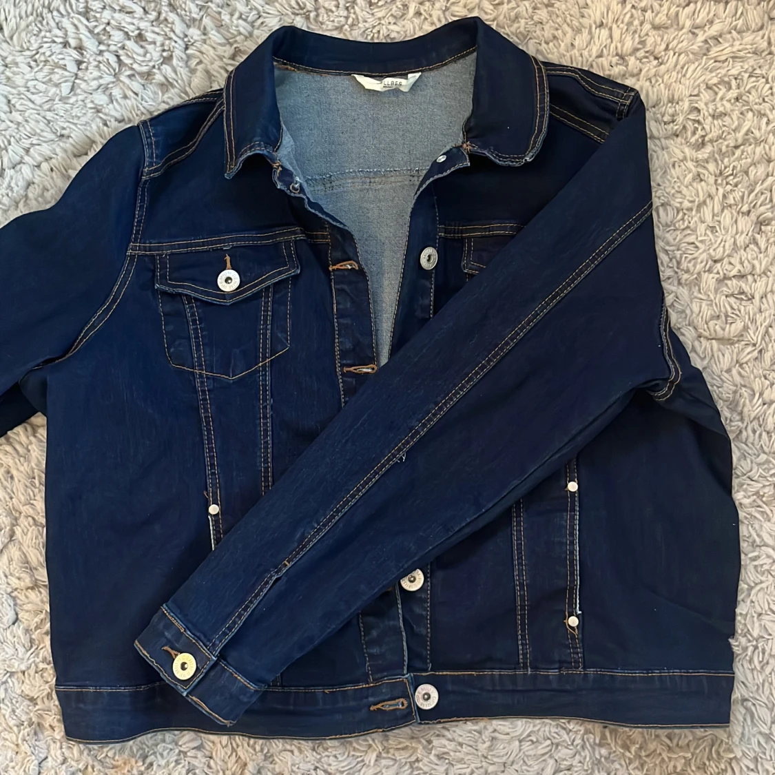 Mörkblå Jeansjacka
