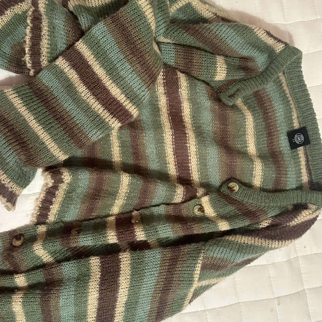 Söt mysig Stickad kofta  - 91