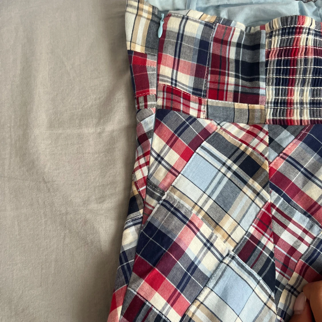 Fin rutig klänning  - 92