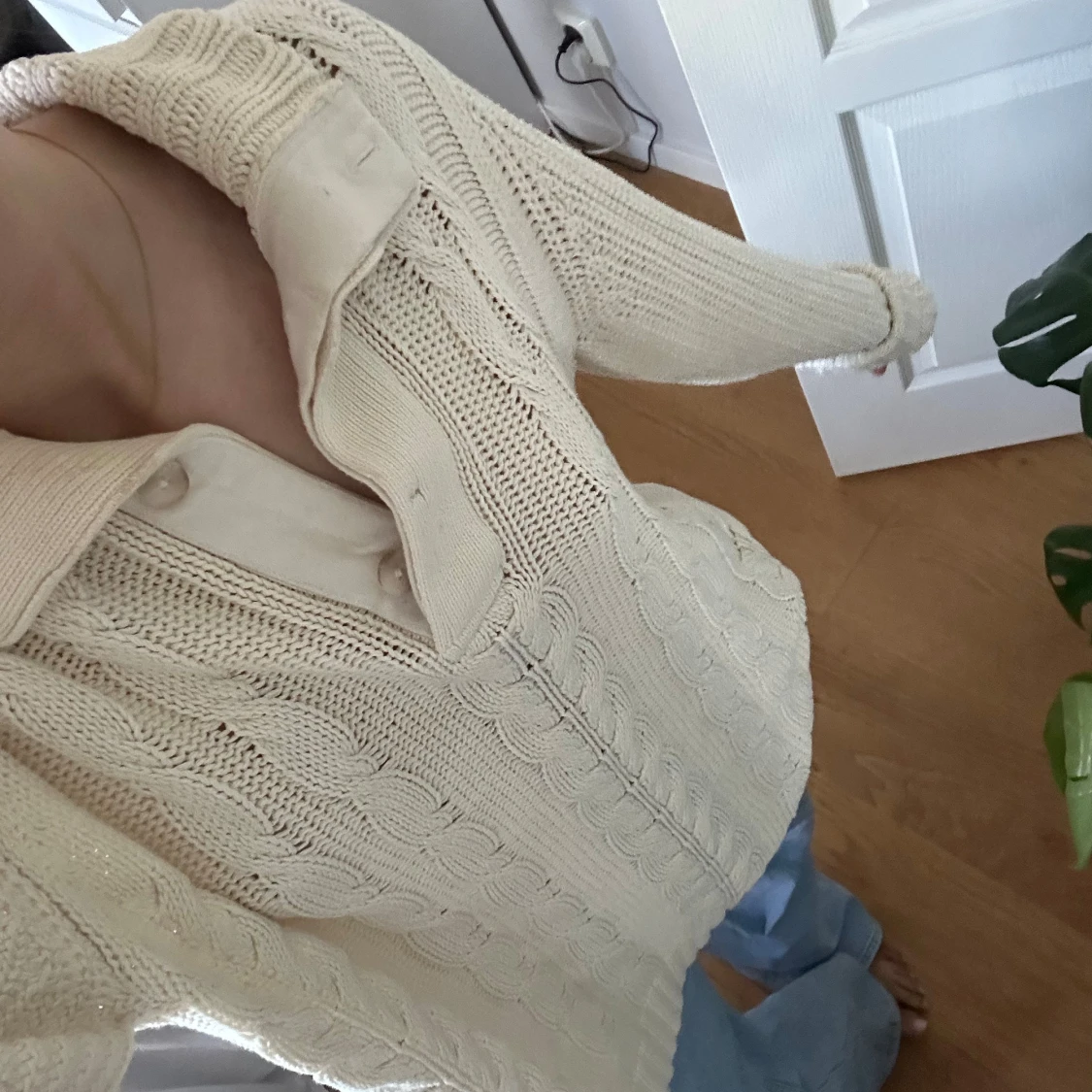 Kabelstickad tröja - 90