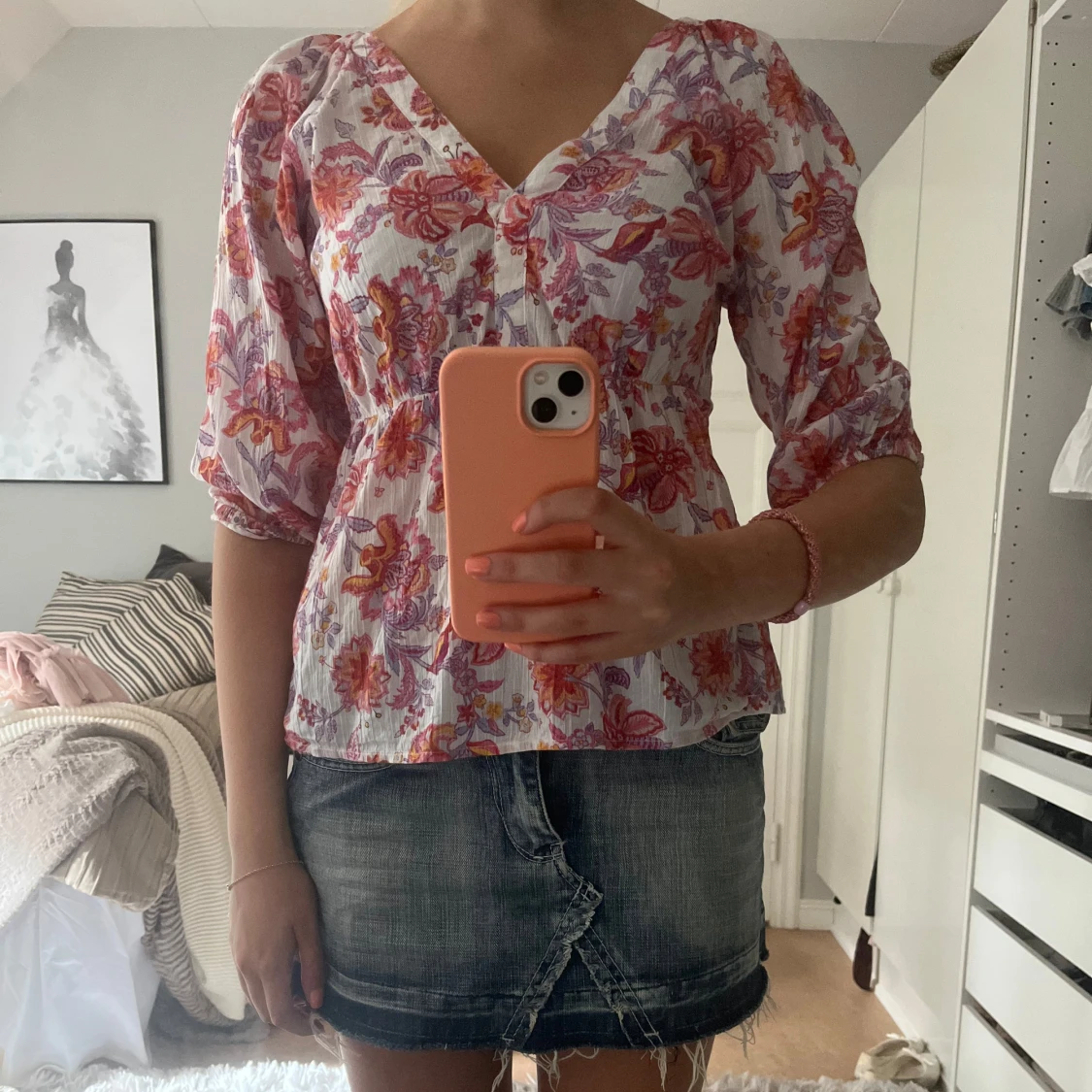 Mönstrad blus  - 93