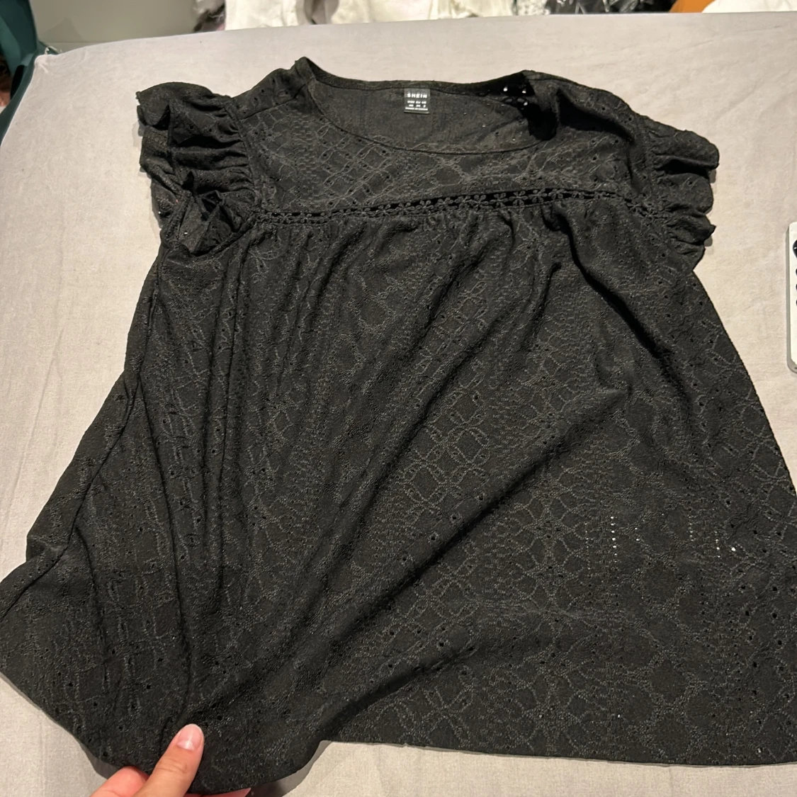 Gullig mönstra topp