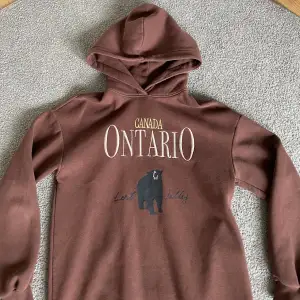 brun cool hoodie som jag köpt secondhand, fint skick! använd fåtal gånger 👋🏻
