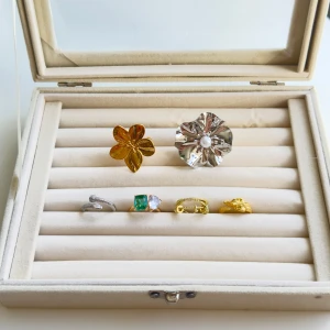 Olika typer av Ringar - Justerbara ringar som är rostfria och vattentåliga.  Säljer dom för 60kr styck. Skriv vid fråga eller så🩷