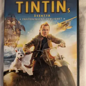 TINTIN DVD, helt oanvänd. Vi har aldrig använt den och den är i jätte bra skick