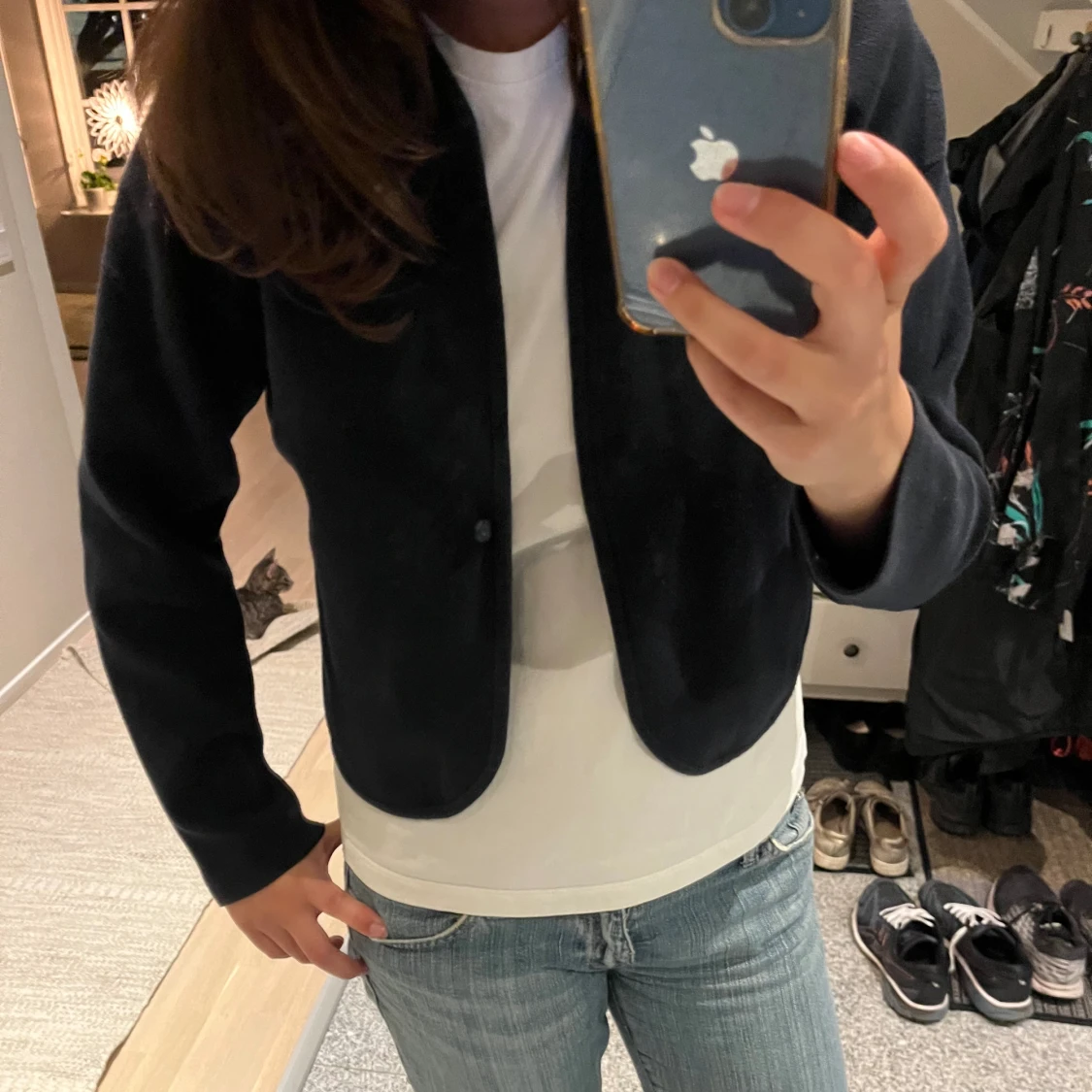 Trekvartsärmad kofta - 90