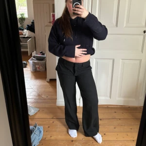 Lågmidjade kostymbyxor  - Säljer mina snygga lågmidjade kostymbyxor från zara med knappar där bak 😻😻💋